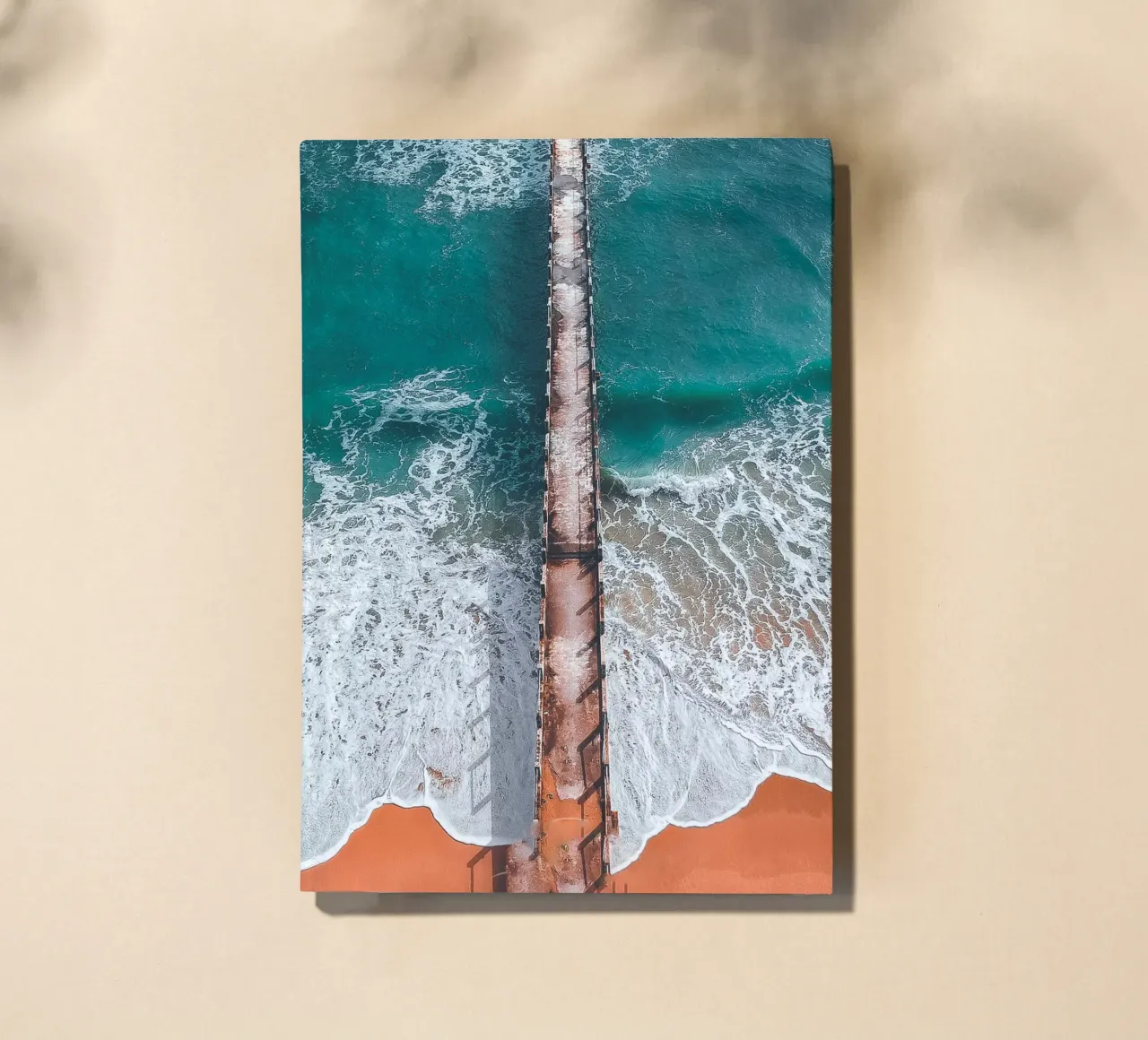 Stylish aerial view of the ocean - nature meets architecture notebook by Whole©