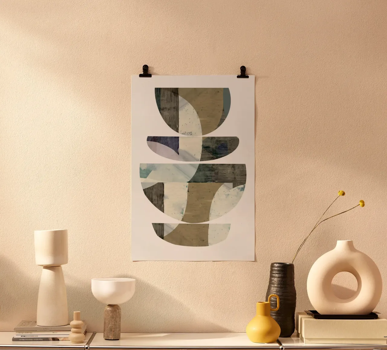 Semicerchi blu III poster da Cartissi