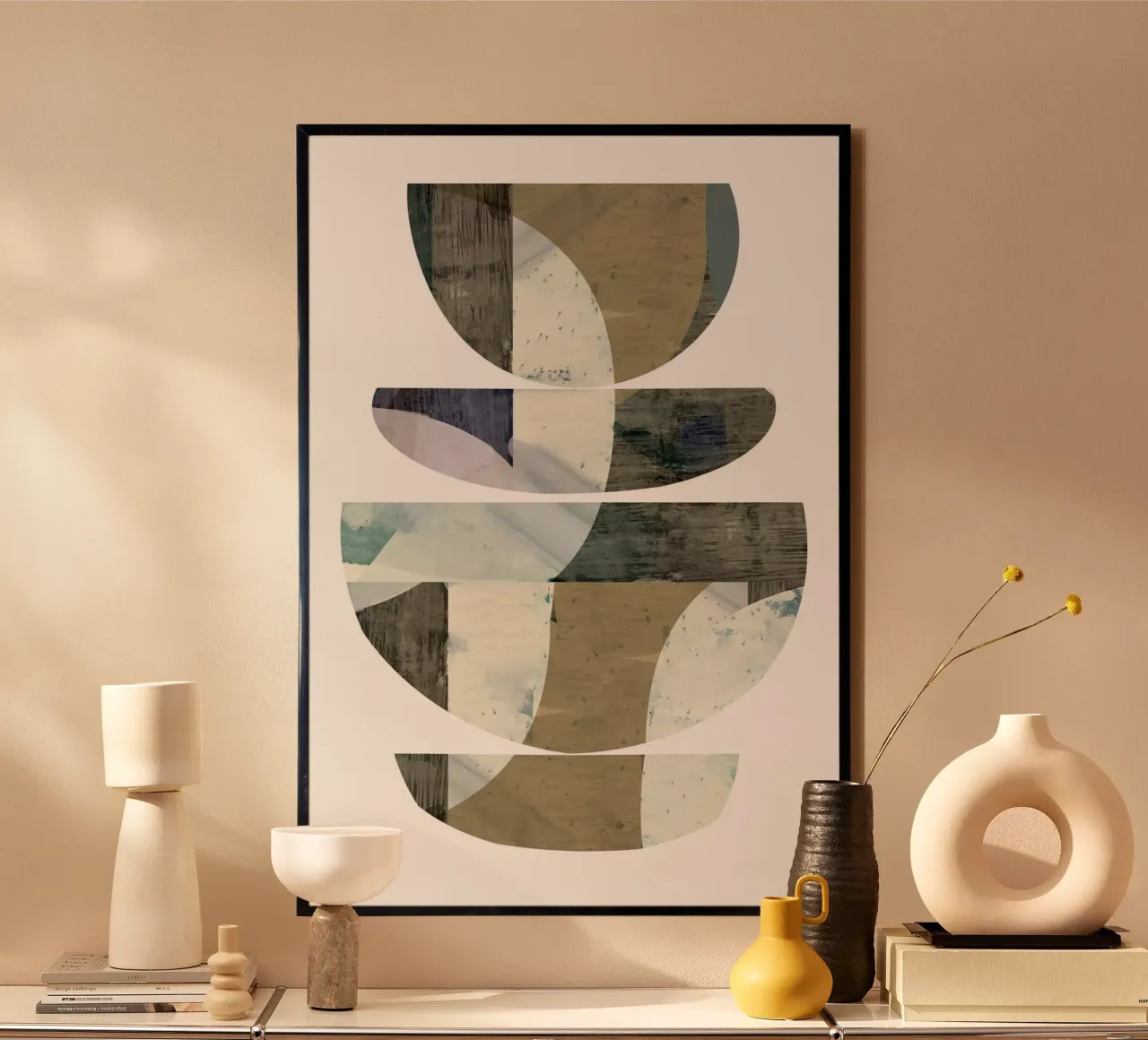 Semicerchi blu III poster da Cartissi