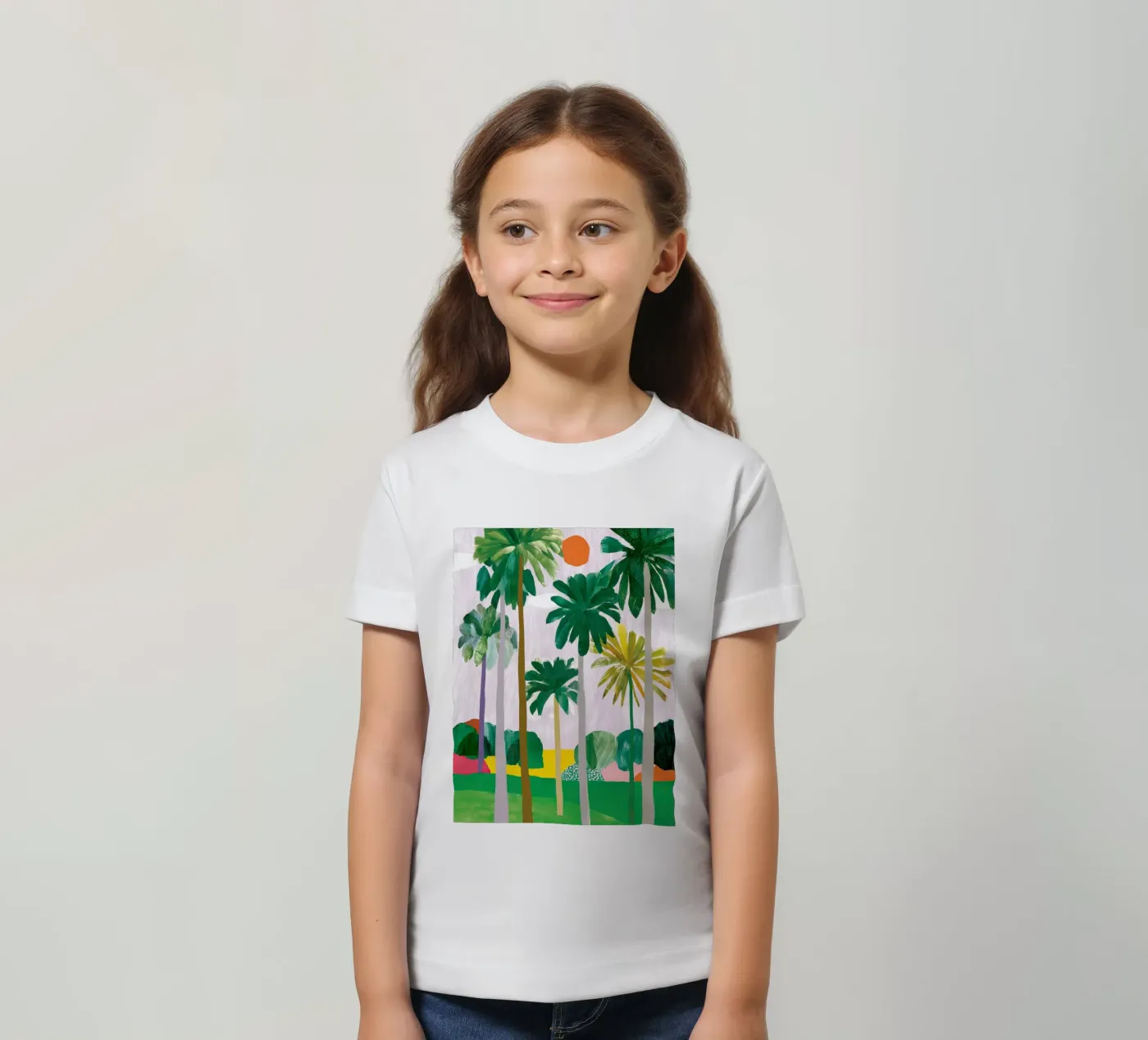 Palm-Querformat Kinder T-Shirt von Aimee