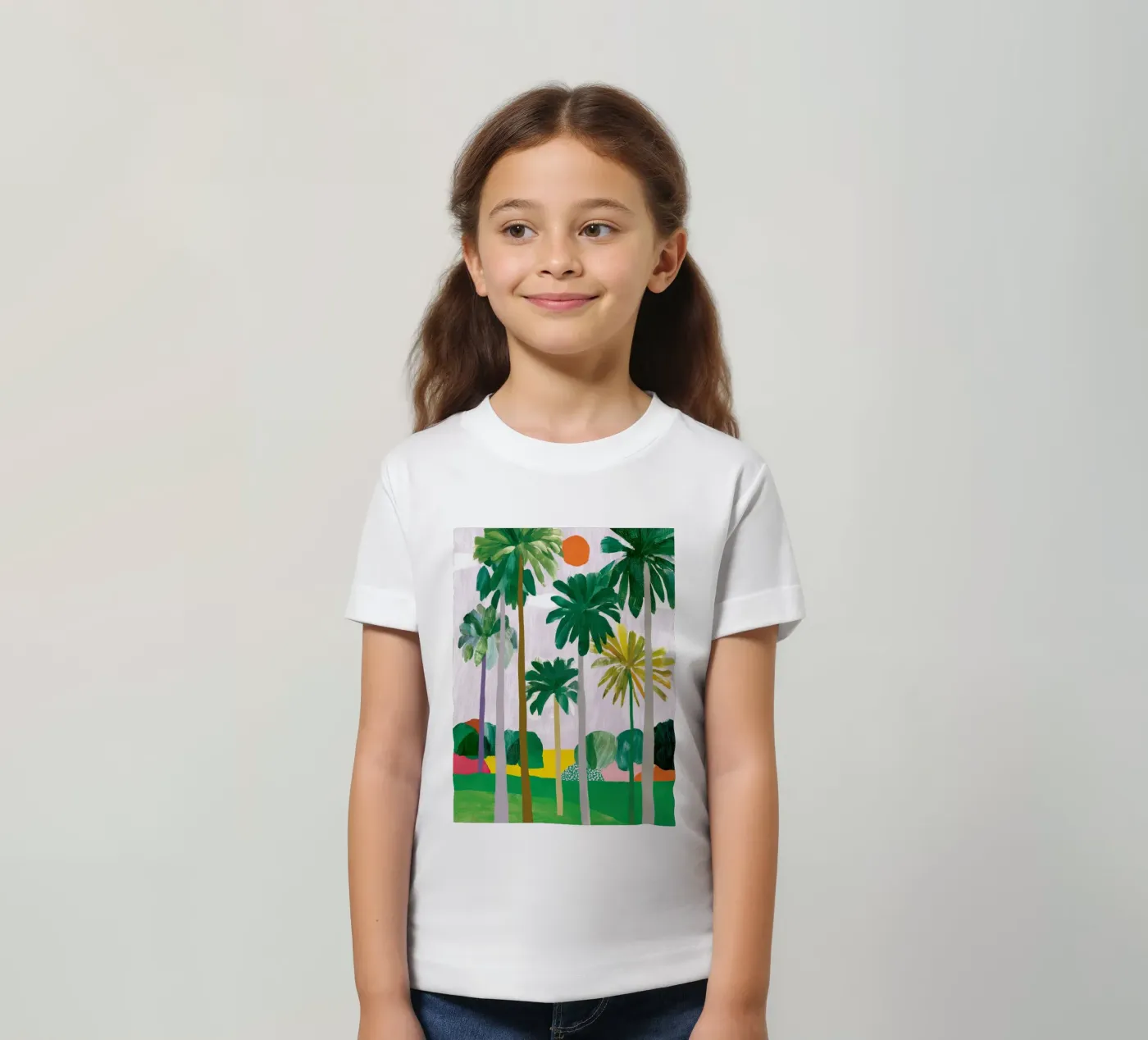 Palm-Querformat Kinder T-Shirt von Aimee