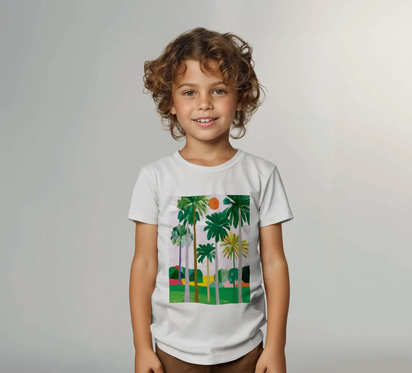 Palm-Querformat Kinder T-Shirt von Aimee