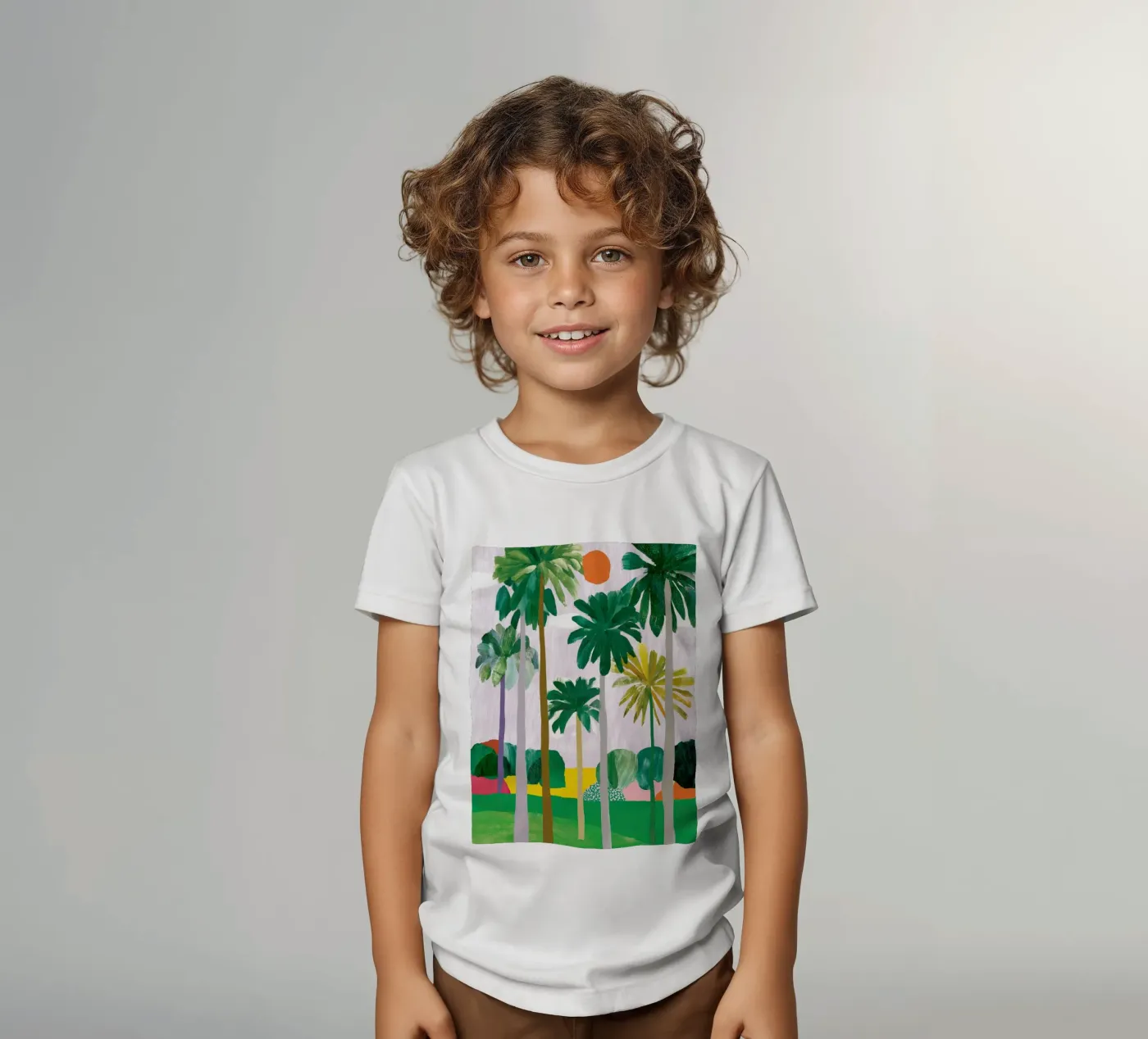 Palm-Querformat Kinder T-Shirt von Aimee