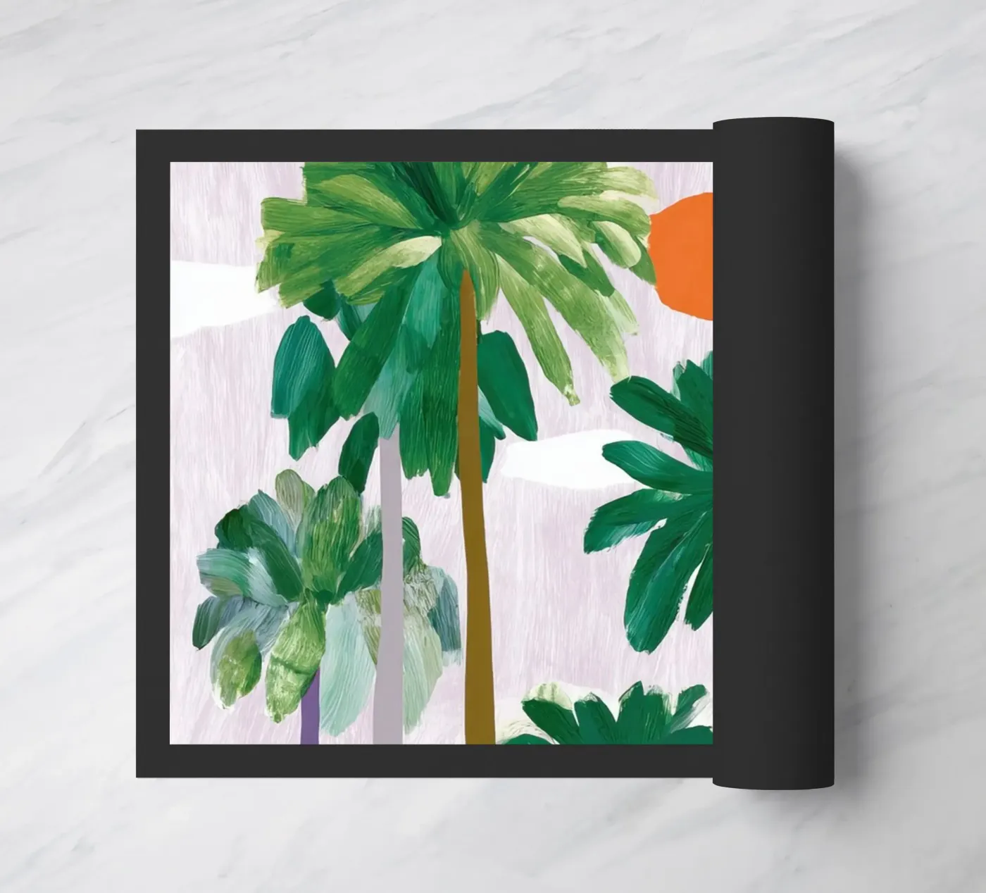 Palm-Querformat Fußmatte von Aimee