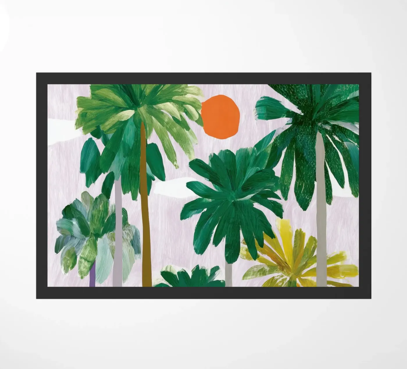 Palm-Querformat Fußmatte von Aimee