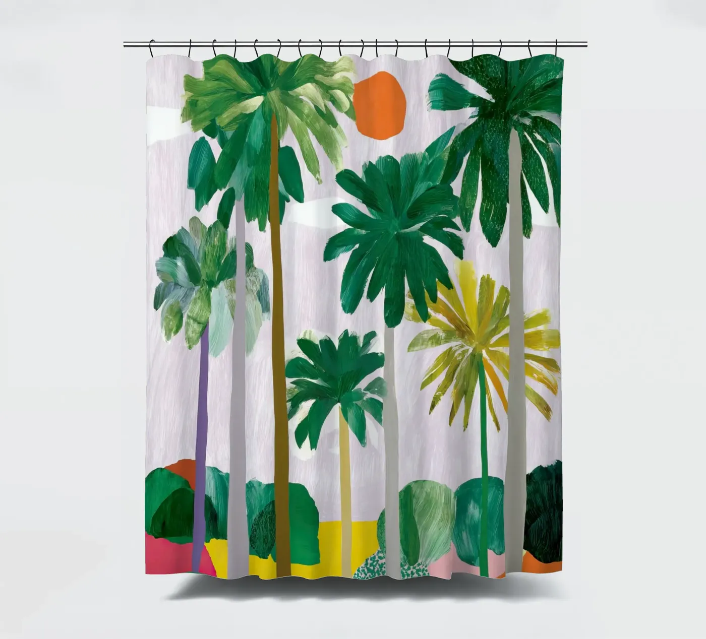 Palm-Querformat Duschvorhang von Aimee