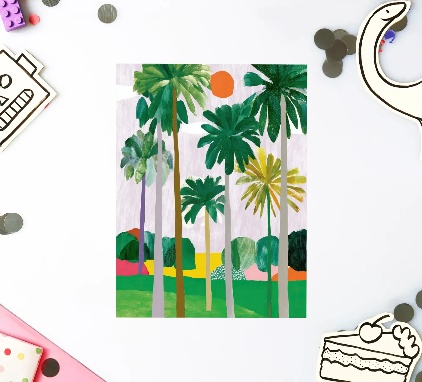 Palm-Querformat Sticker von Aimee