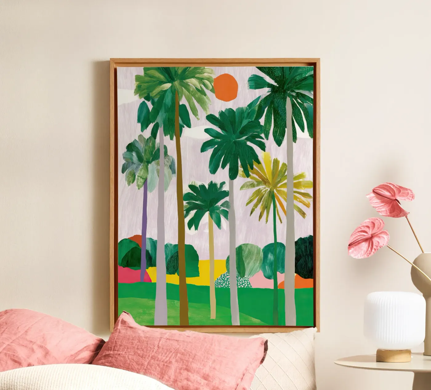 Palm-Querformat Leinwand von Aimee