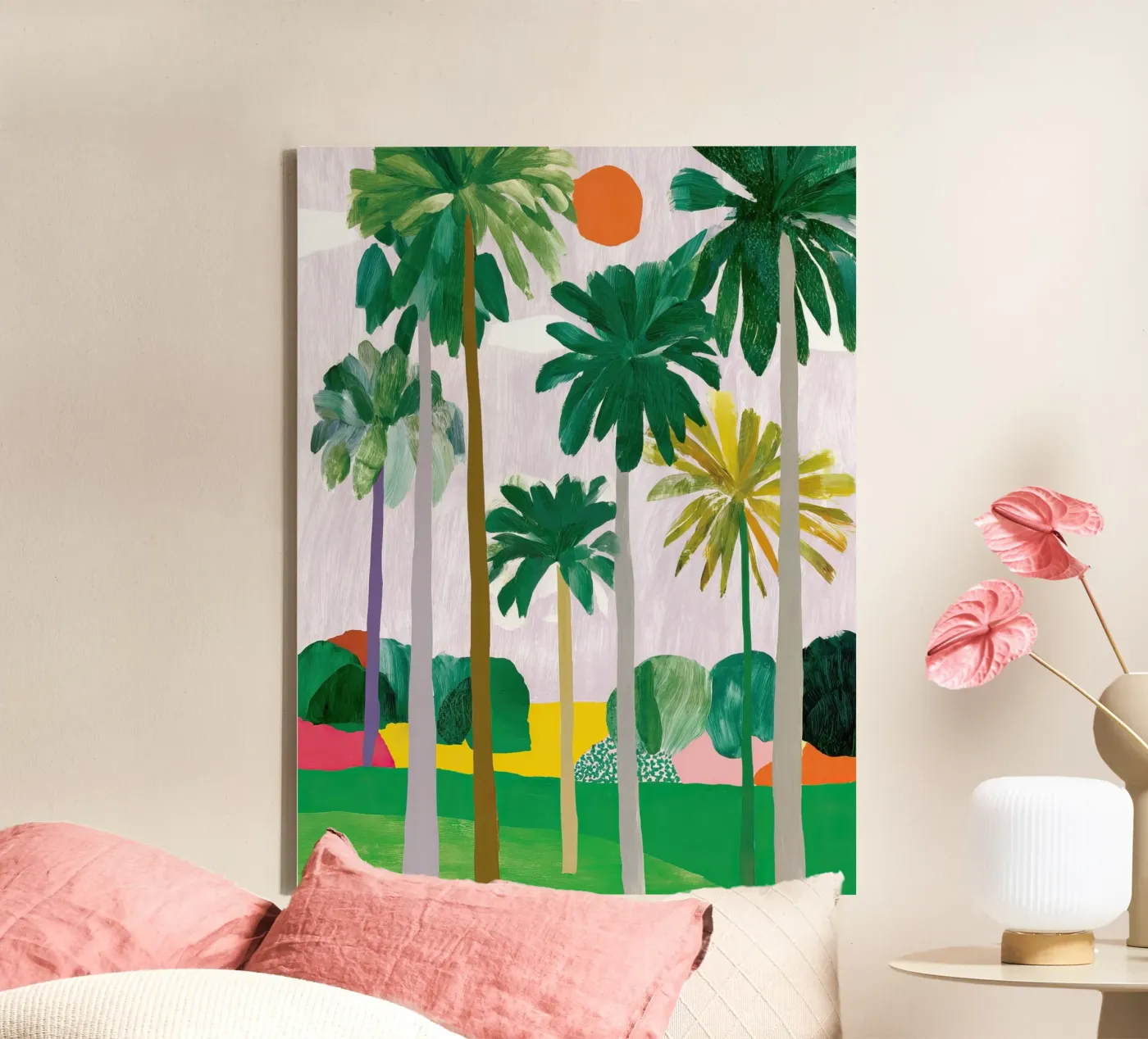 Palm-Querformat Leinwand von Aimee