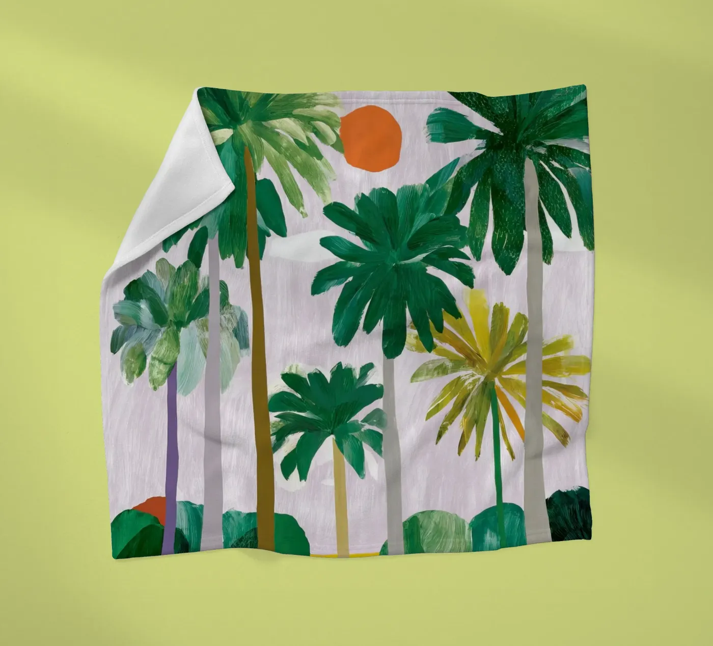 Palm-Querformat Fleecedecke von Aimee