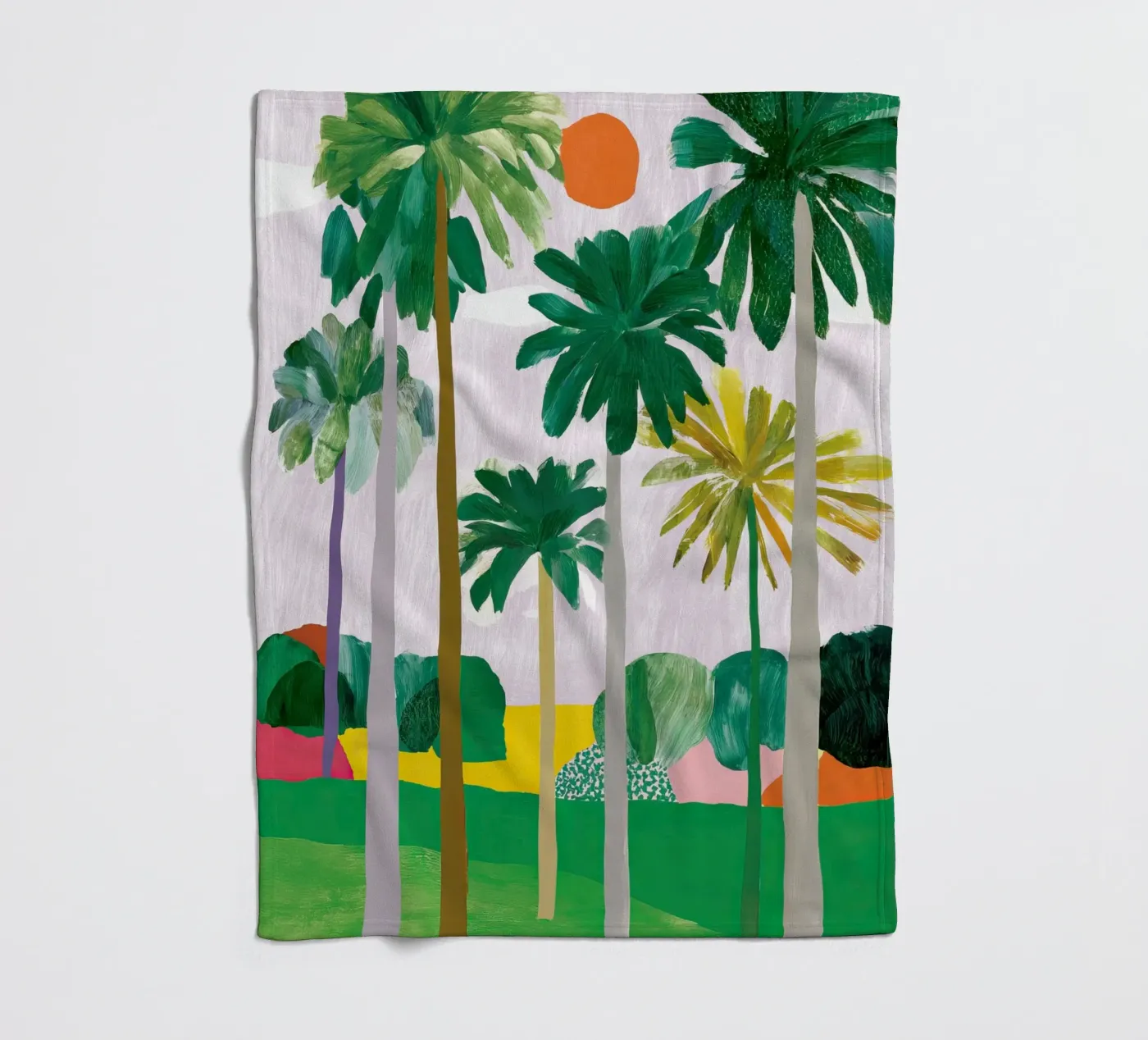 Palm-Querformat Fleecedecke von Aimee
