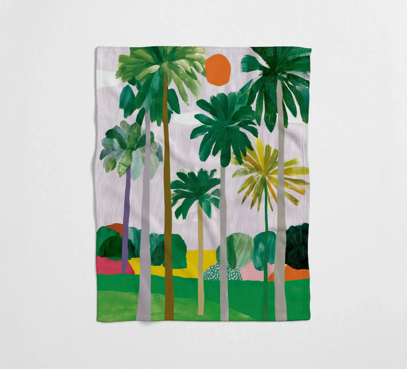 Palm-Querformat Fleecedecke von Aimee