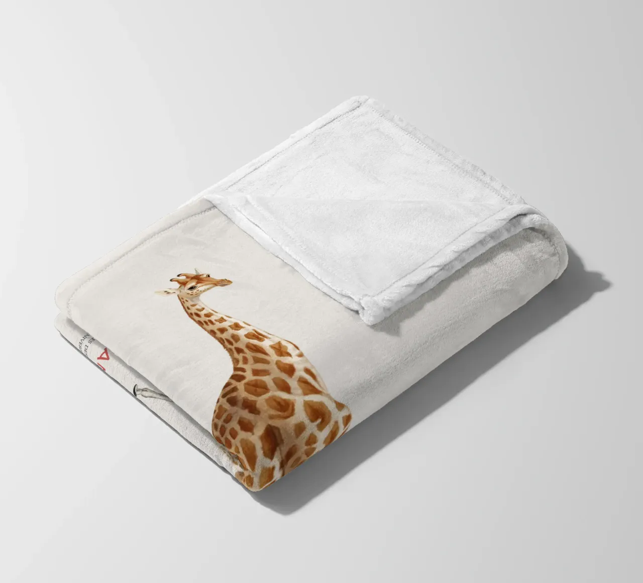 Giraffe or Giraffa Camelopardalis coperta in pile da Vintagrafica