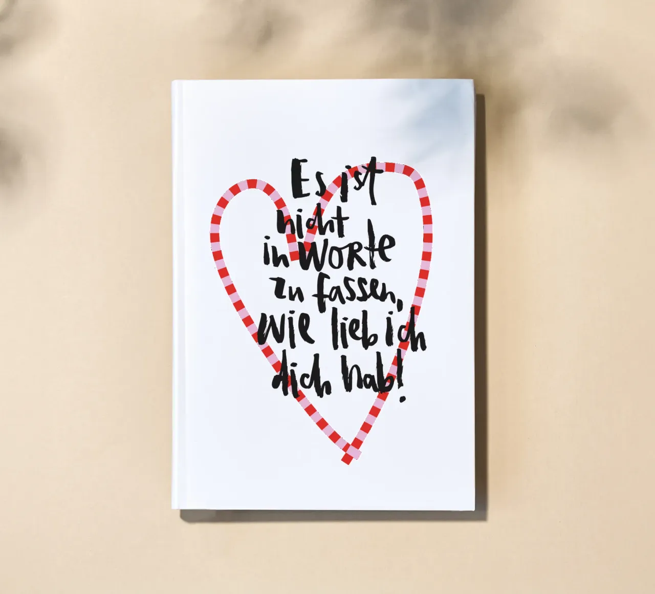 Wie lieb ich dich hab notebook by Brushmeetspaper