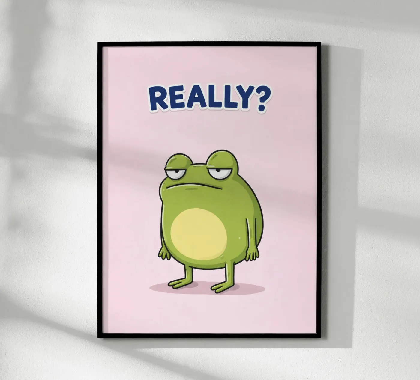 really funny frog poster by olivebee