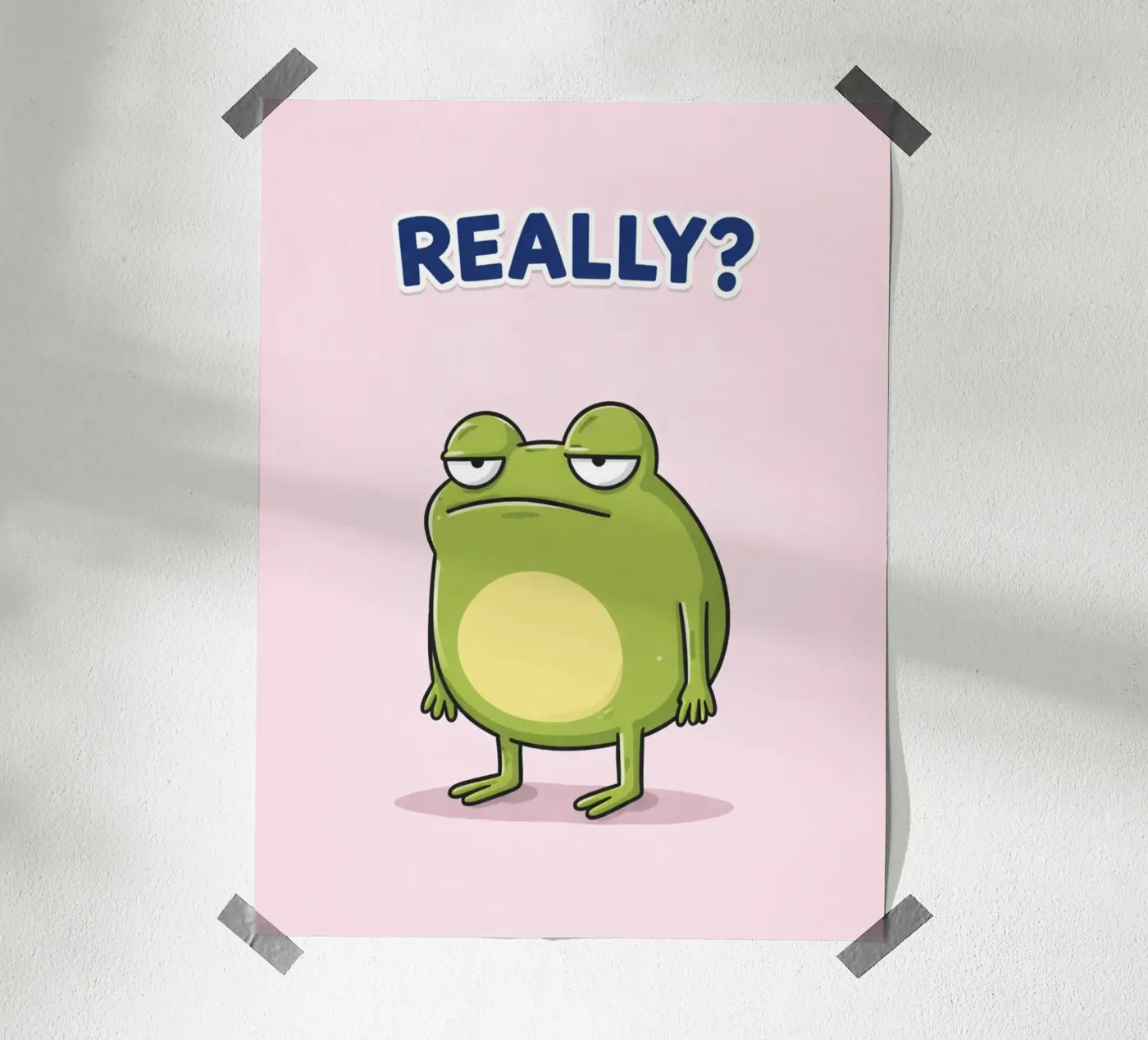 really funny frog poster by olivebee