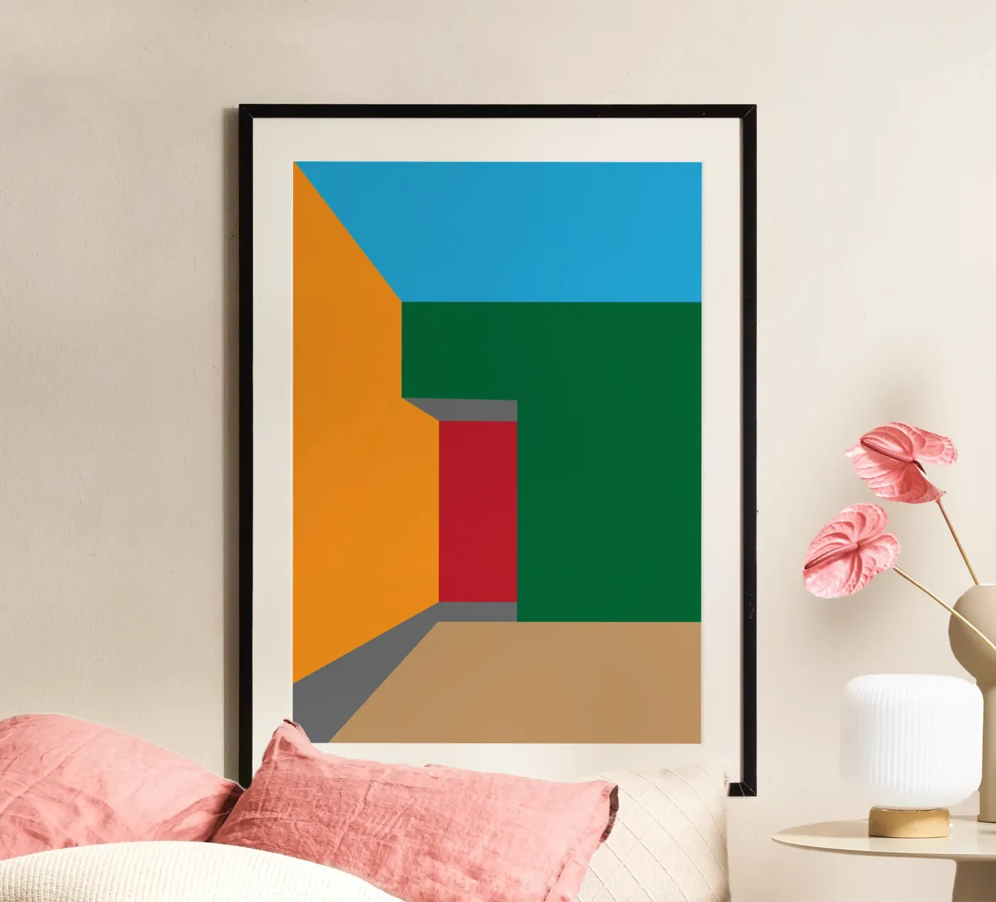 square line vector geometric poster by olivebee
