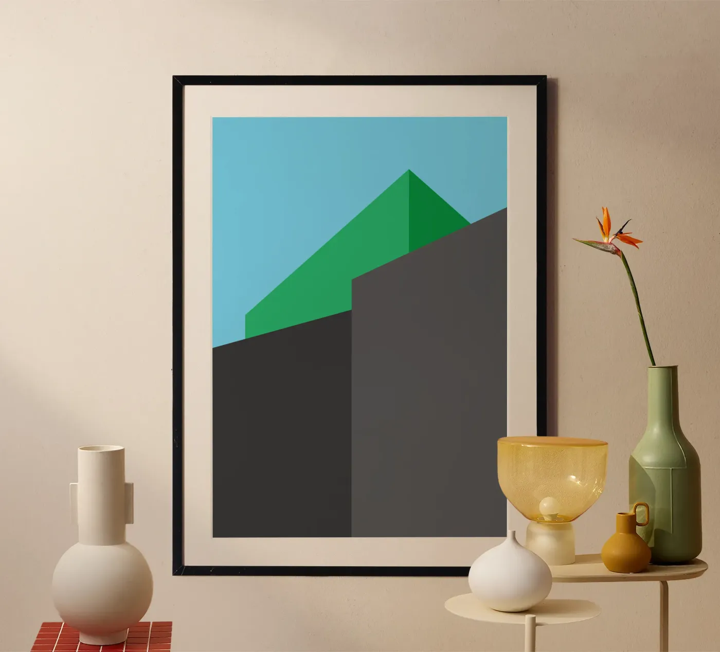 building vector line view poster by olivebee