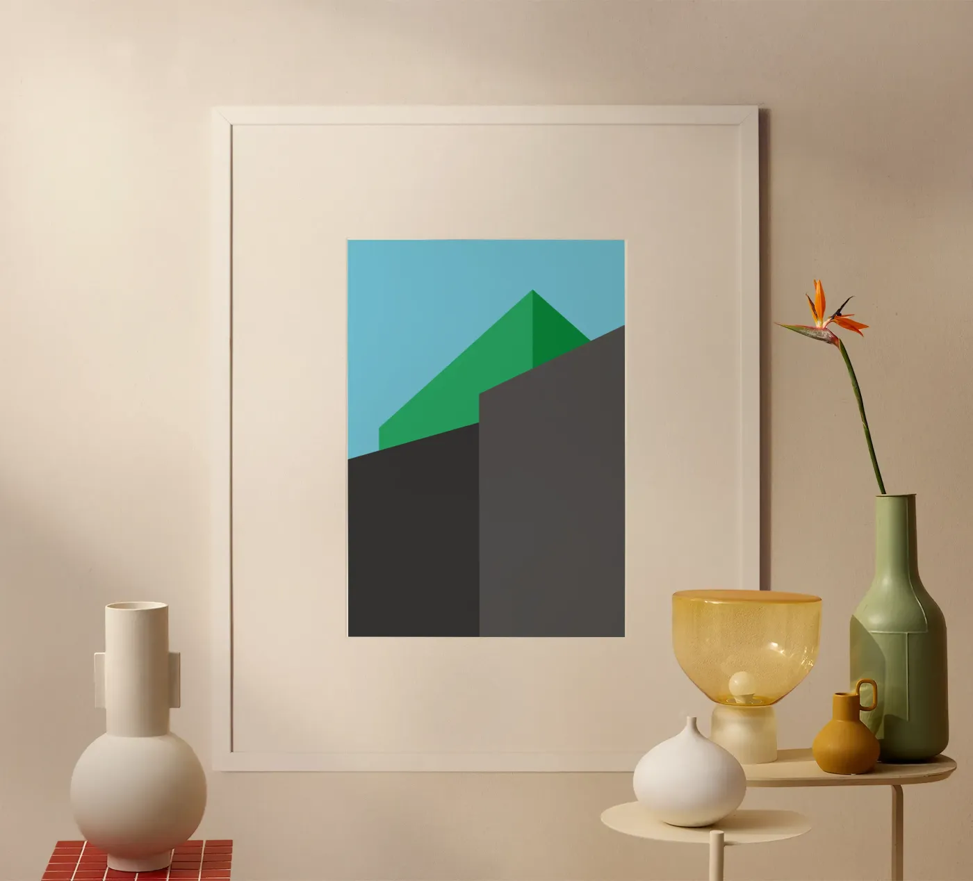 building vector line view poster by olivebee