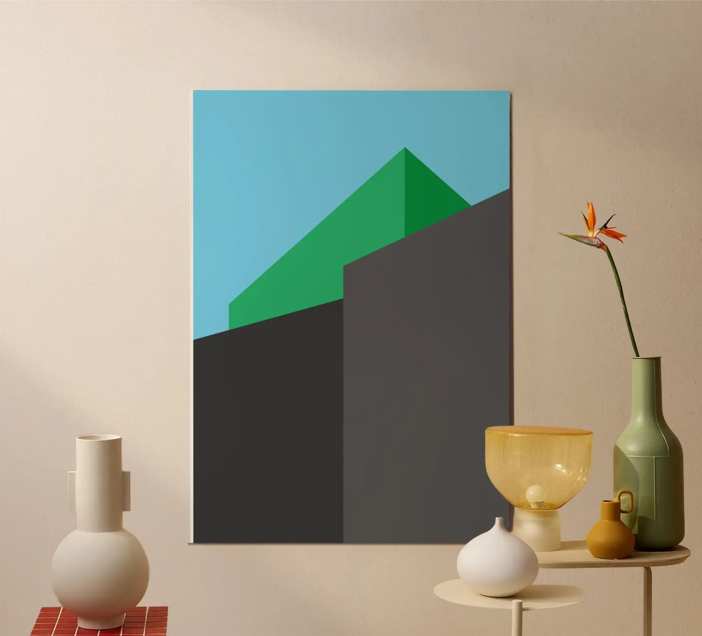 building vector line view poster by olivebee