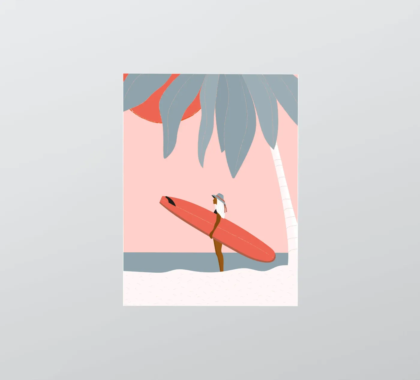 Surf e sole adesivo da Tamsen Design