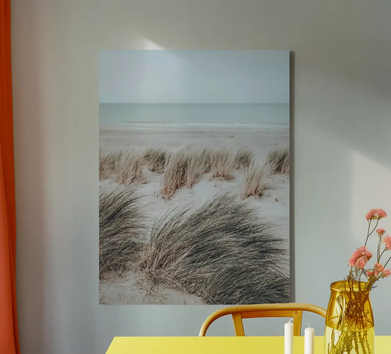 Beach dunes and the sea - natural coastal landscape canvas by Whole©
