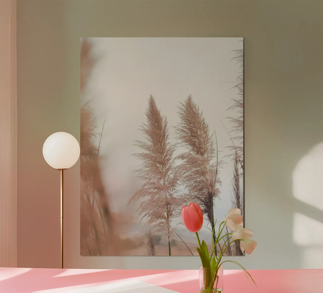 Pampas grass in the wind - natural elegance hahnemühle by Whole©