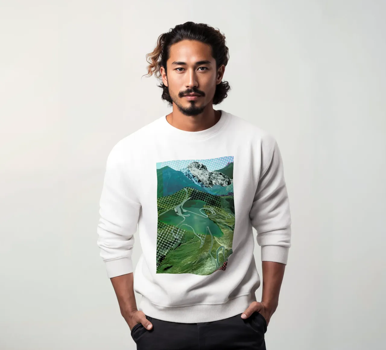 Experimente am Berg 13 sweatshirt van Marko Köppe