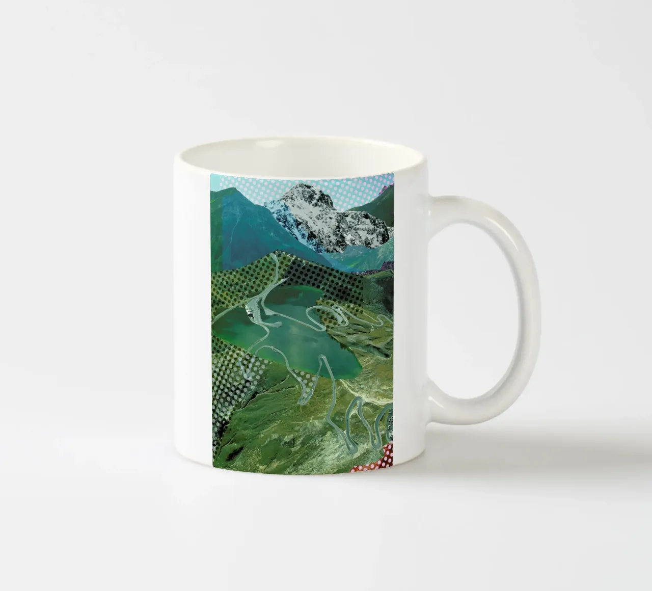 Experimente am Berg 13 Keramik Tasse von Marko Köppe