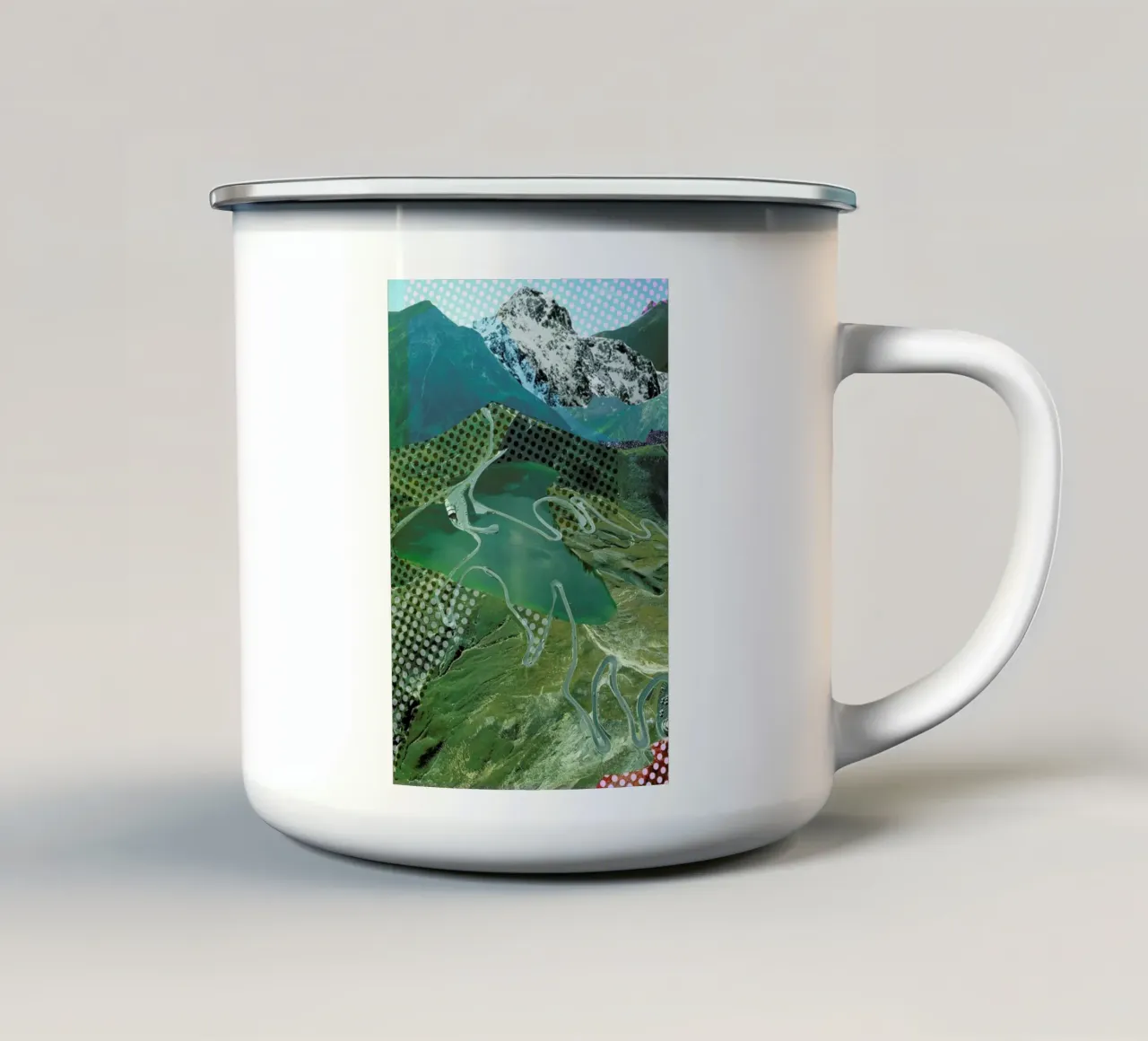Experimente am Berg 13 taza de esmalte de Marko Köppe