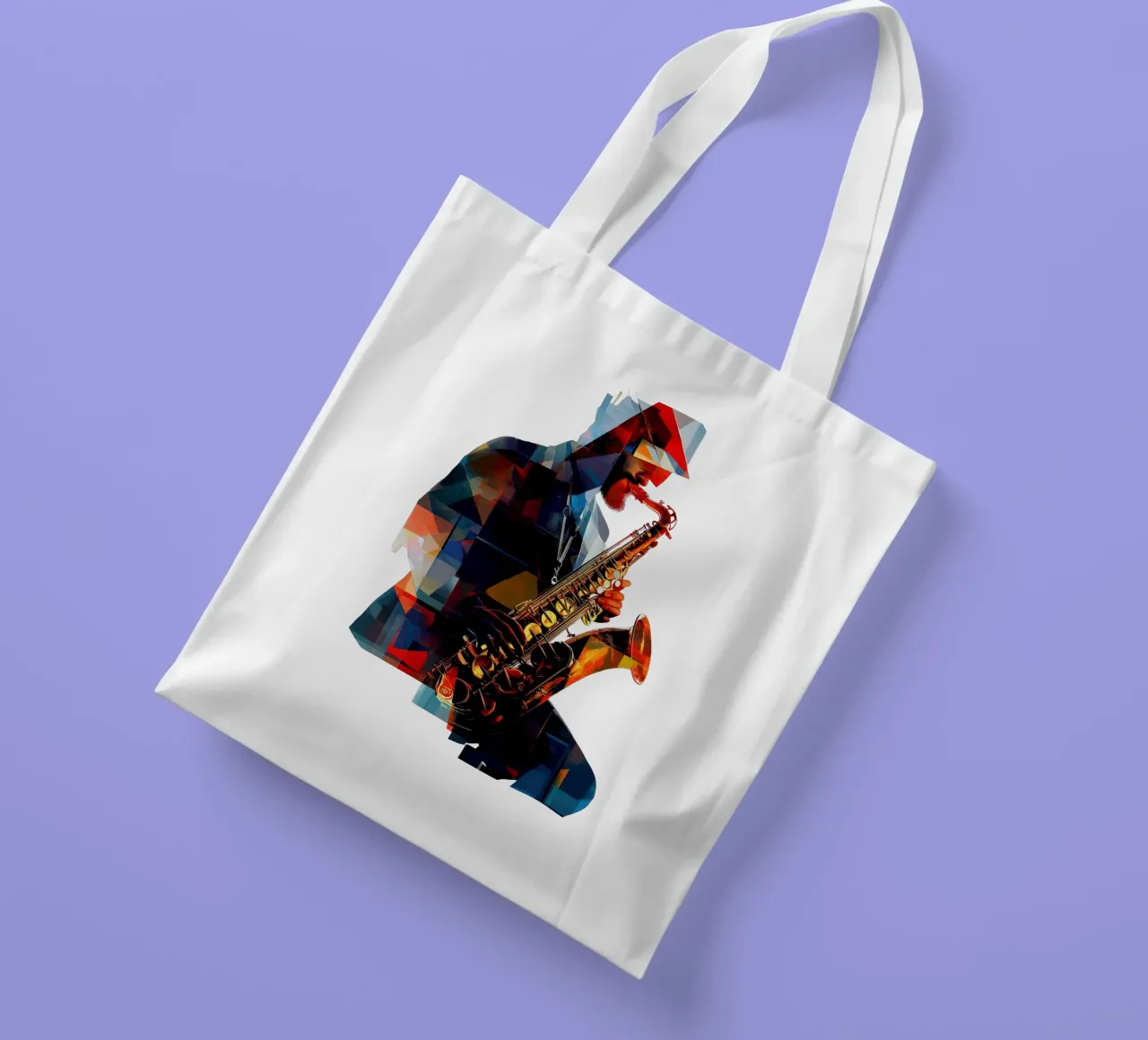 Jazzed #1 borsa in juta da Art Unleashed
