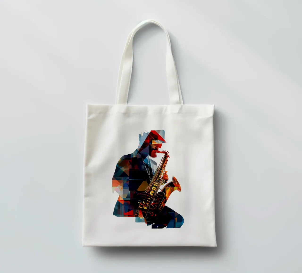 Jazzed #1 borsa in juta da Art Unleashed