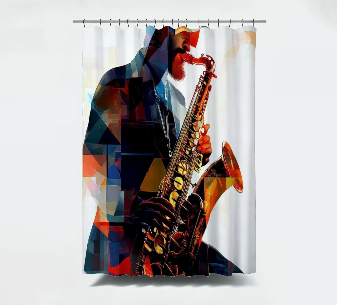 Jazzed #1 tenda da doccia da Art Unleashed