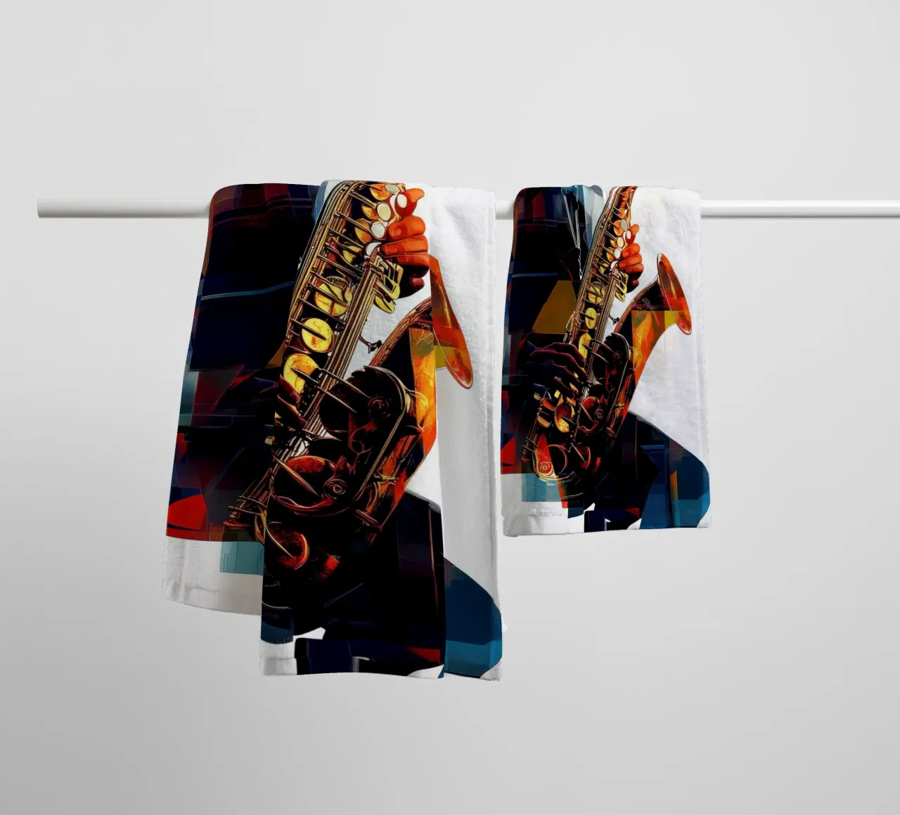 Jazzed #1 asciugamano da bagno da Art Unleashed