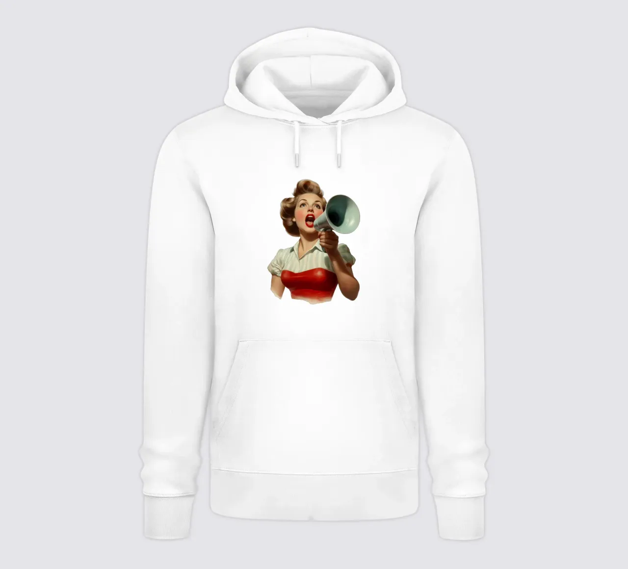 Shout felpa con cappuccio da Art Unleashed