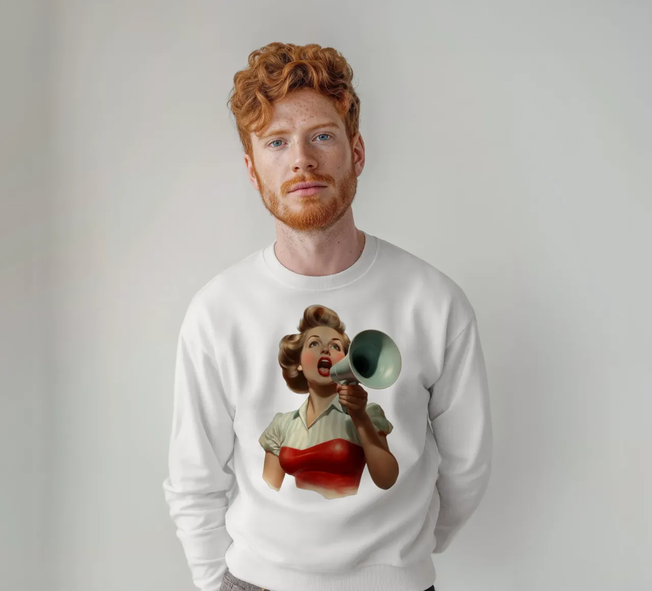 Shout felpa da Art Unleashed