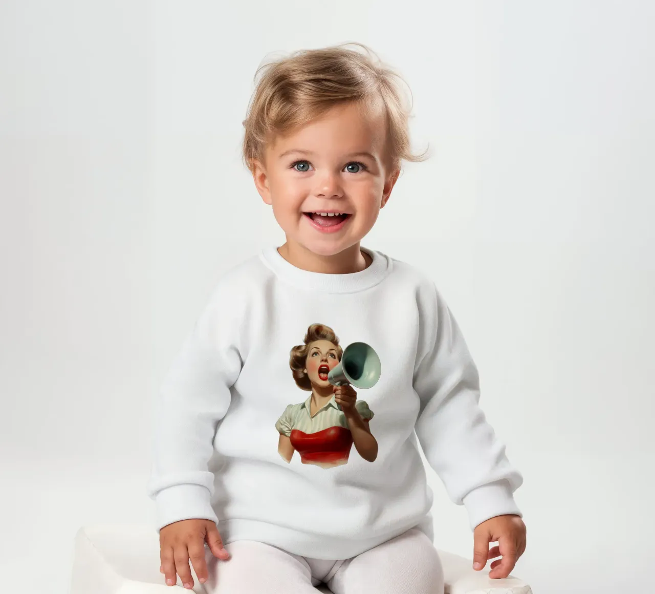 Shout felpa neonato da Art Unleashed