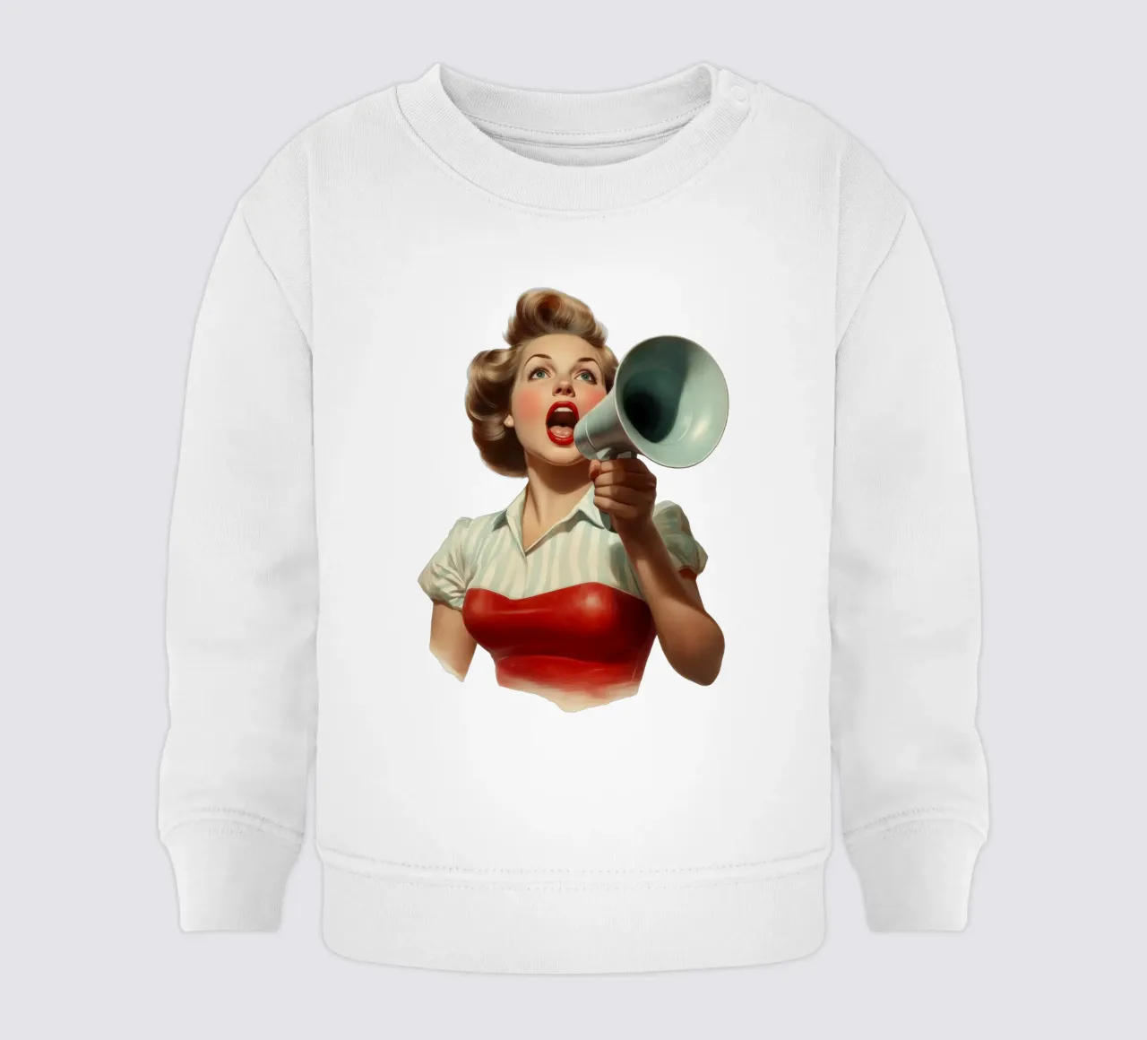 Shout felpa neonato da Art Unleashed