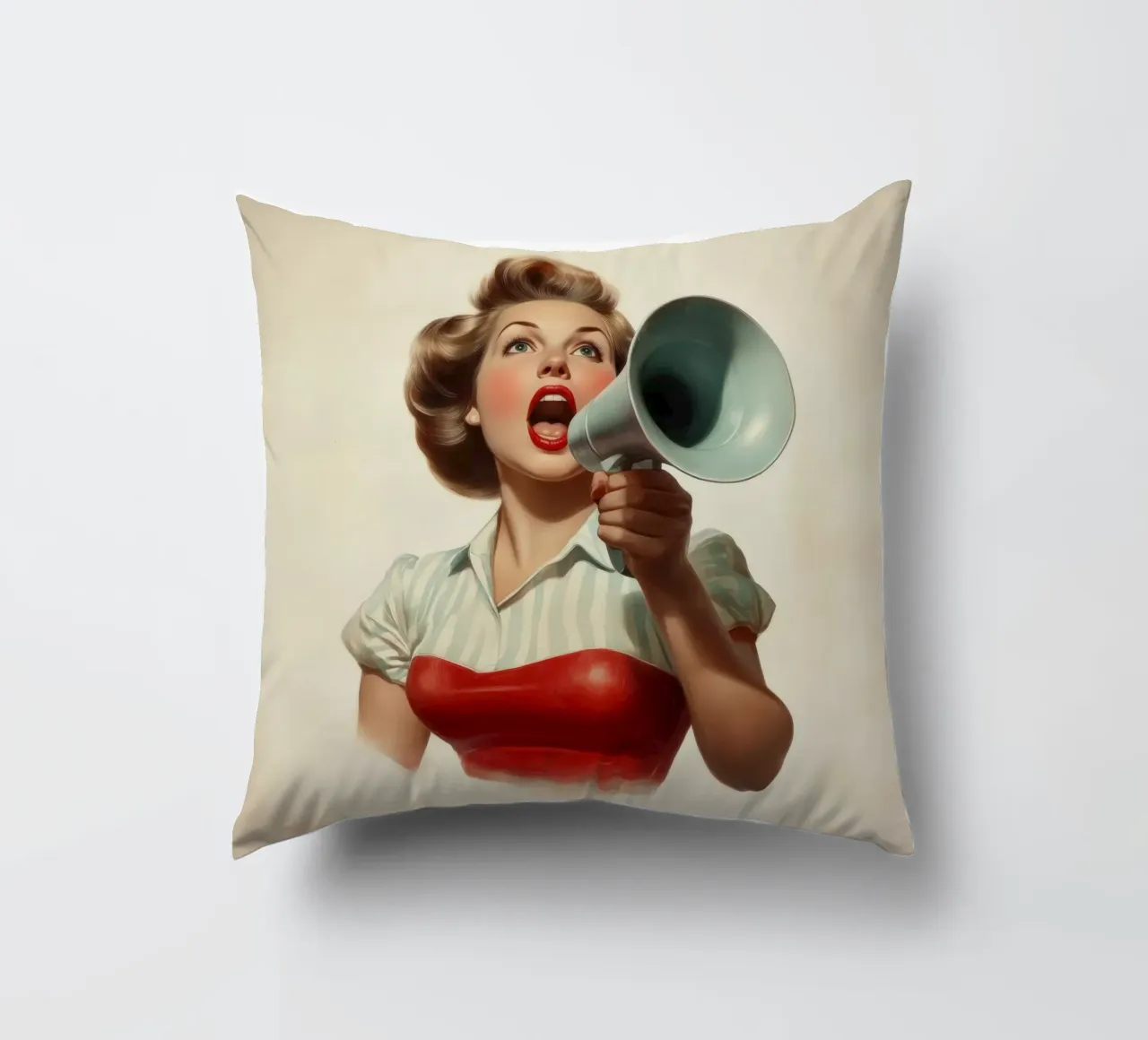 Shout cuscino da Art Unleashed