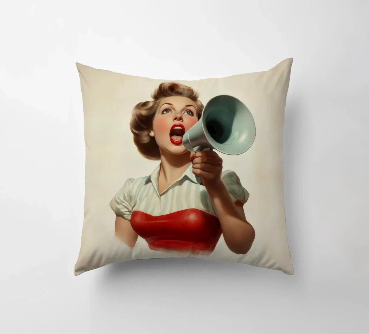 Shout cuscino da Art Unleashed