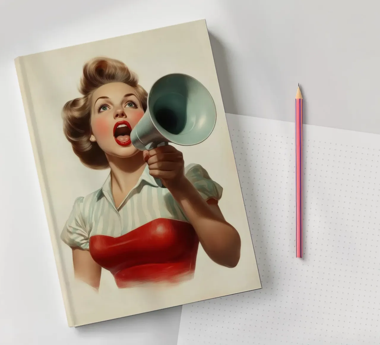 Shout notebook by Art Unleashed