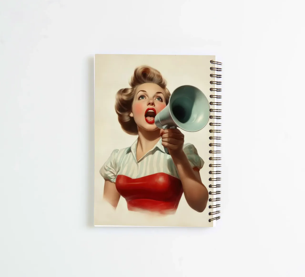 Shout spiral notebook by Art Unleashed