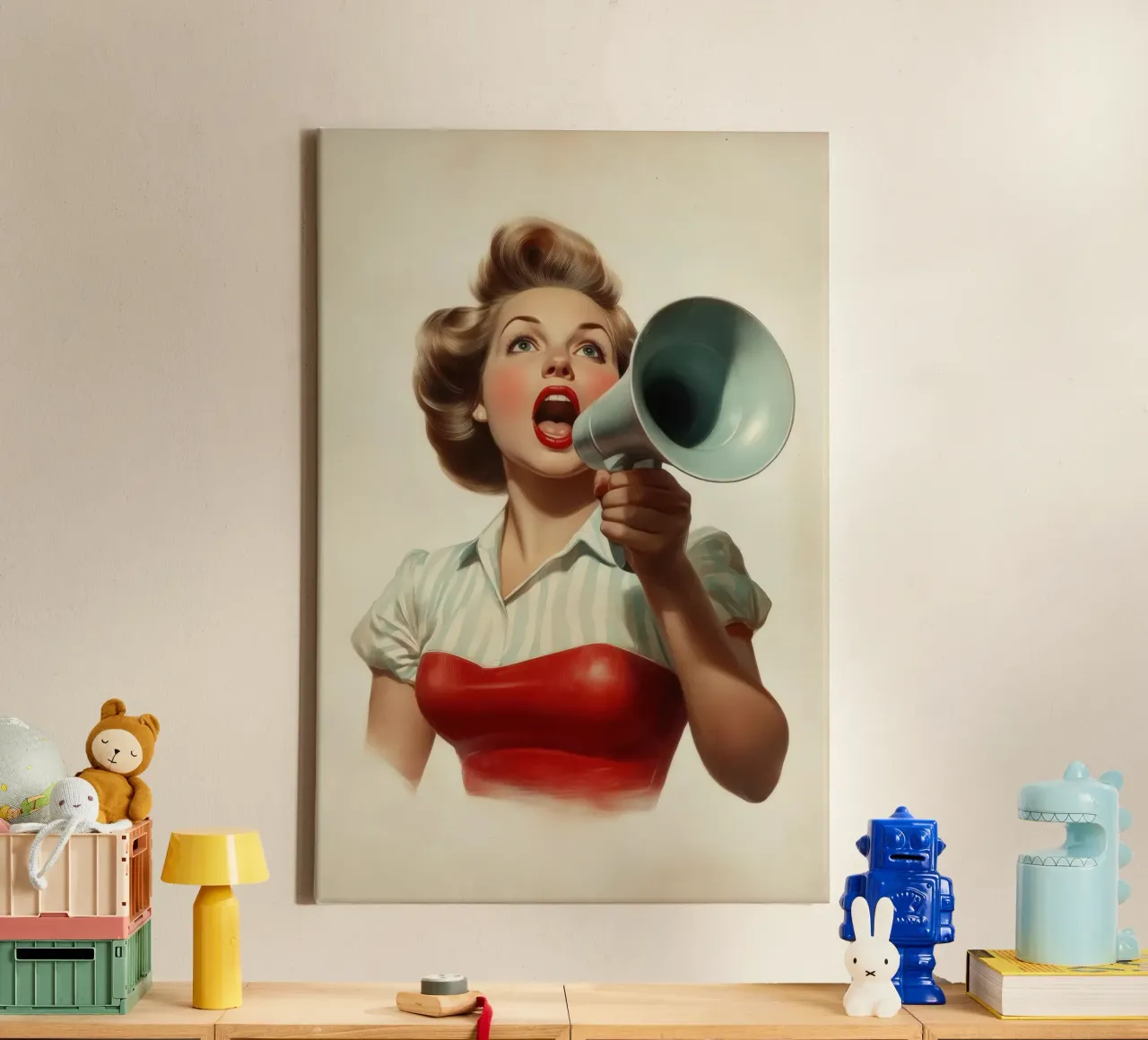 Shout canvas by Art Unleashed