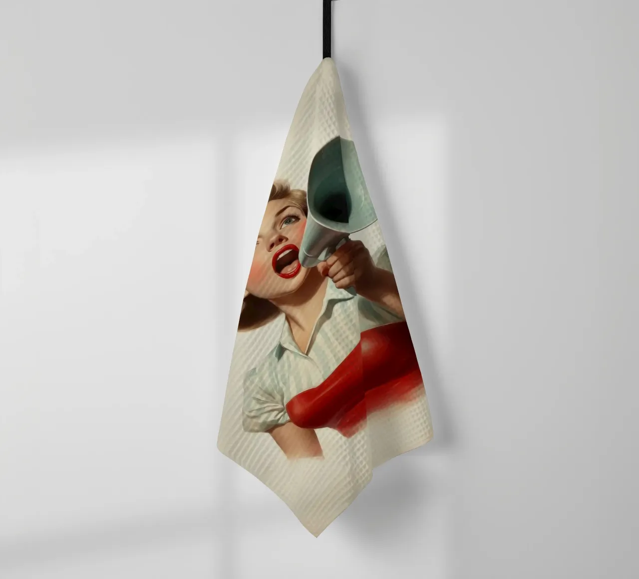 Shout canovaccio da cucina da Art Unleashed