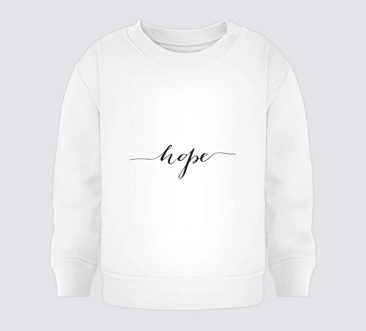 Hope - Elegante design tipografico felpa neonato da Whole©