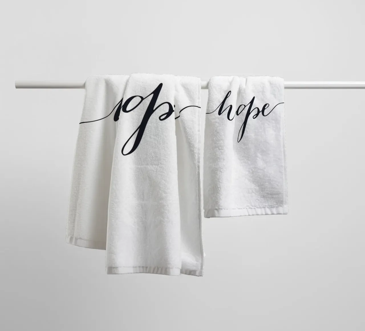 Hope - Elegant typography design towel by Whole©