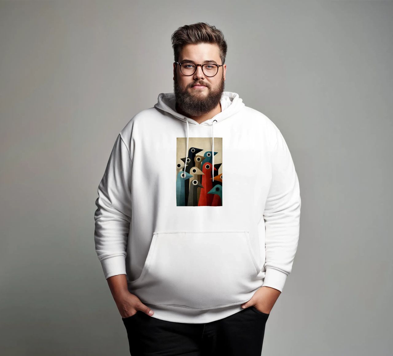 Pecking sudadera con capucha de Art Unleashed