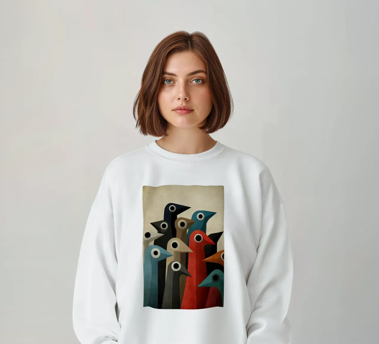 Pecking sweatshirt by Art Unleashed