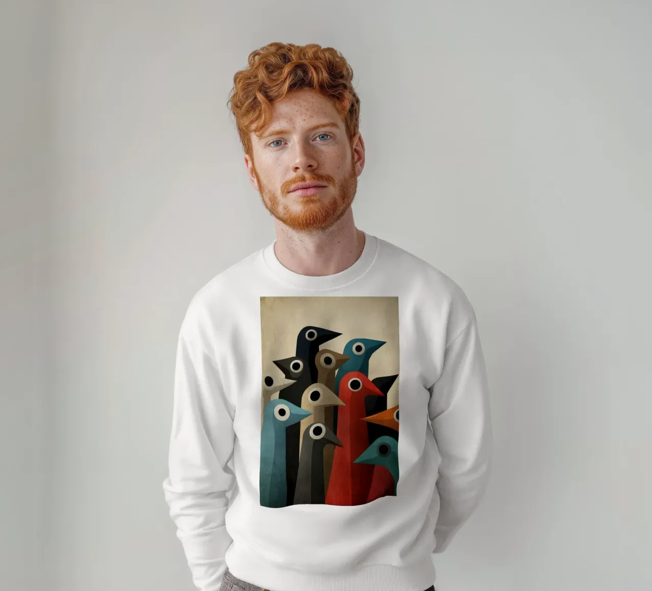 Pecking sweatshirt by Art Unleashed