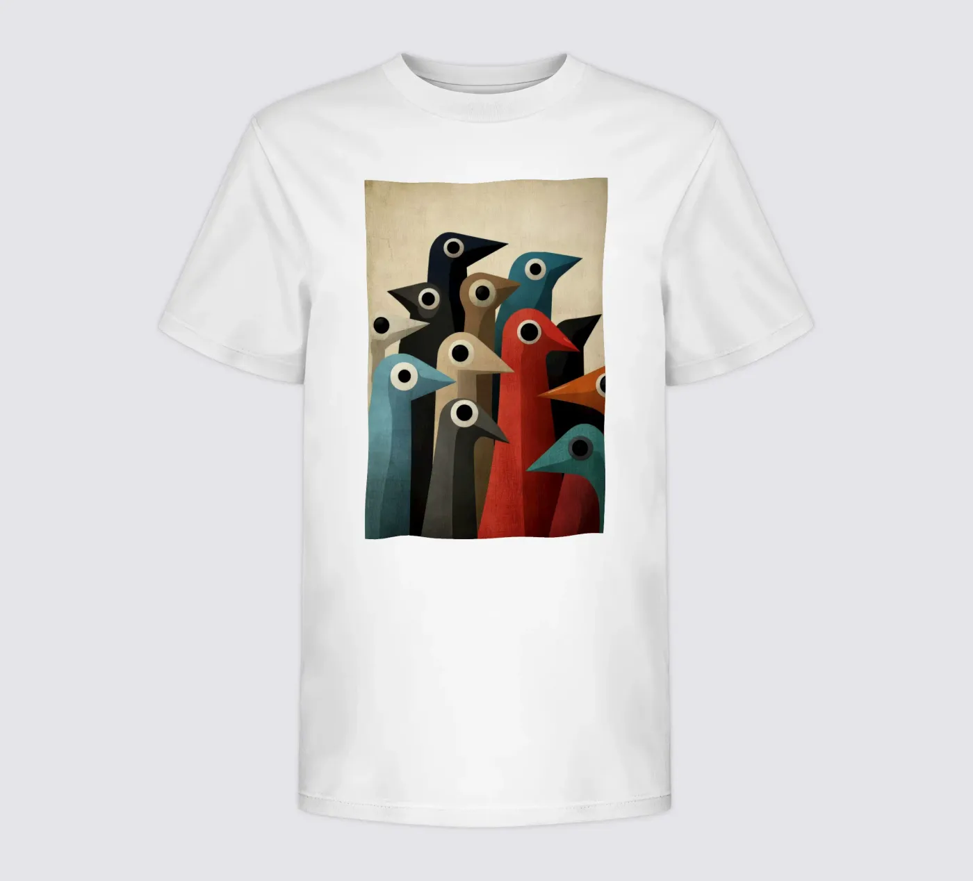 Pecking kinder t-shirt van Art Unleashed